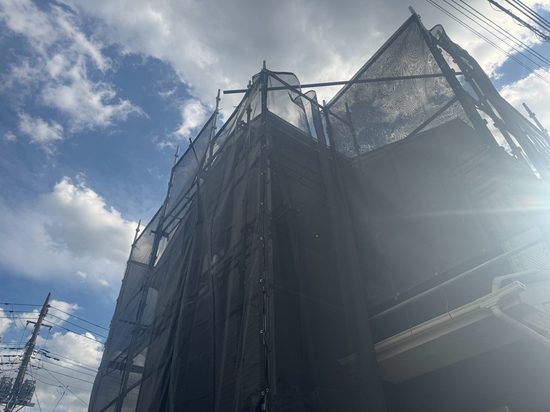 【足場】相模原市中央区上溝にて仮設工事